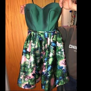 Strapless homecoming / party short dress size 2-4